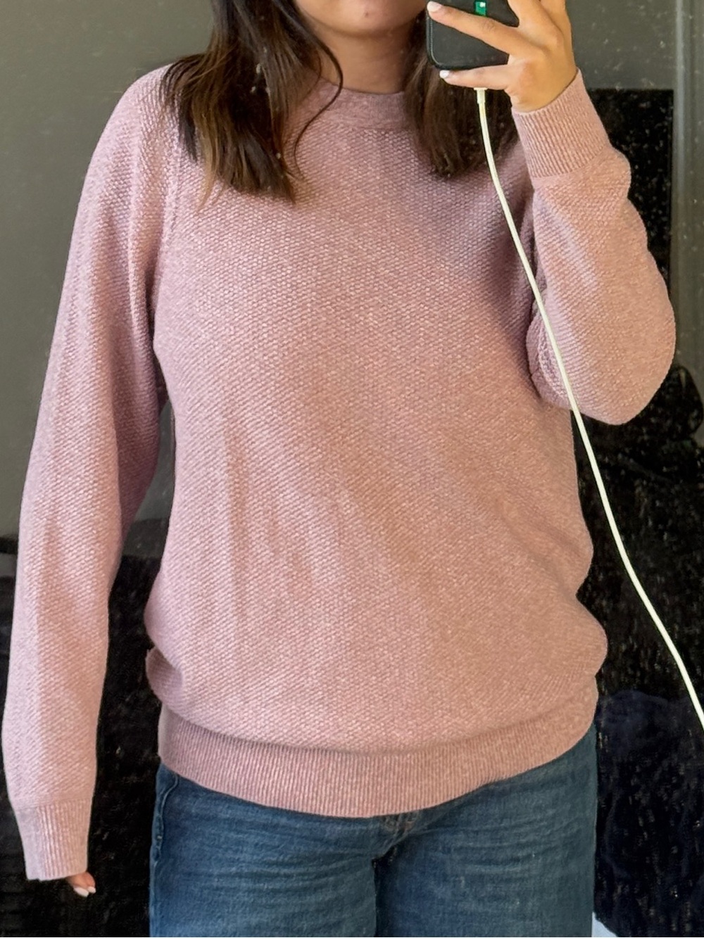 lululemon athletica Dusty Pink Crewneck Sweater